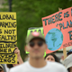 People gather near the U.S. Capitol for the People’s Climate Movement before marching to the White House to protest President Donald Trump’s environmental policies April 29, 2017 in Washington, DC.